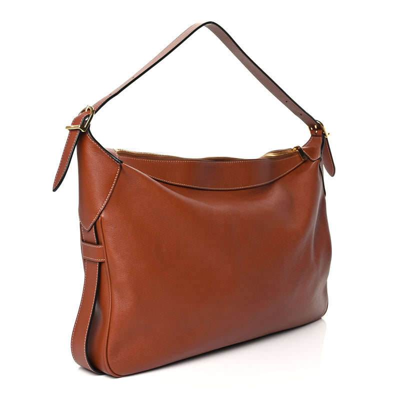  Celine Supple Calfskin Large Romy Shoulder Bag Tan