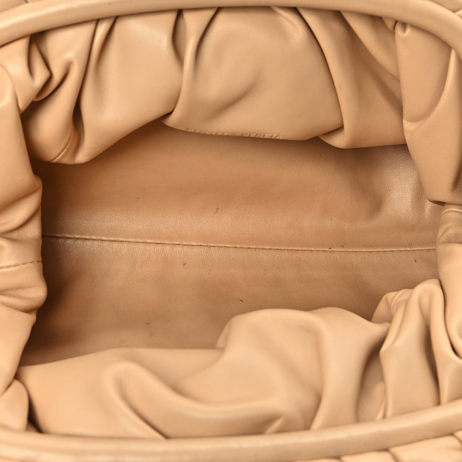Bottega Veneta Smooth Butter Calf The Pouch Oversized Clutch Nude Image 5