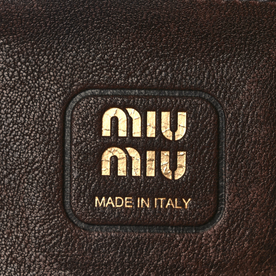 Miu Miu Nappa Aviator Regular Aventure Bag Briarwood Image 5