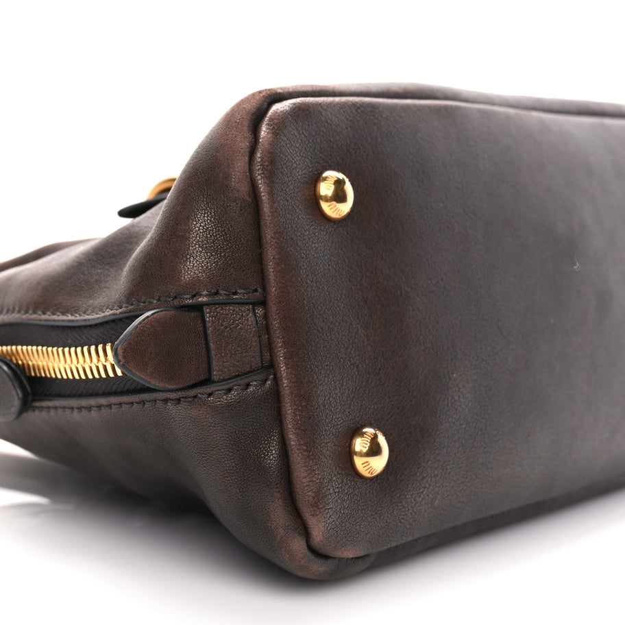 Miu Miu Nappa Aviator Regular Aventure Bag Briarwood Image 6