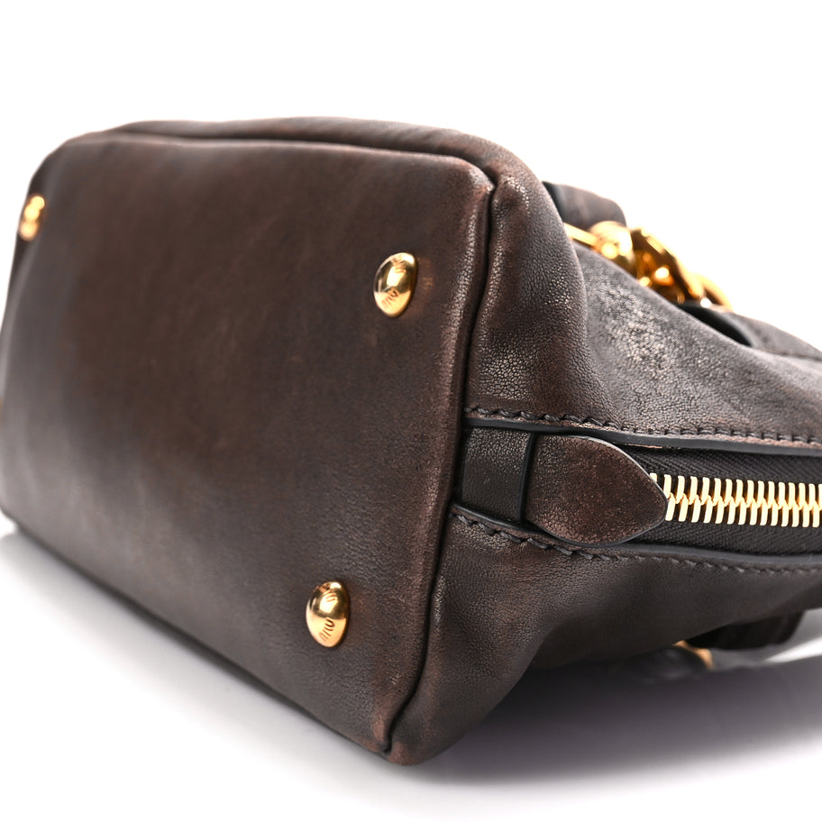 Miu Miu Nappa Aviator Regular Aventure Bag Briarwood Image 8