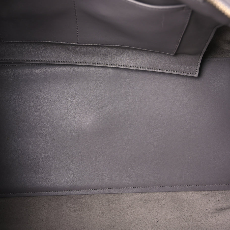 Saint Laurent Smooth Calfskin Medium Monogram Cabas Fog Image 5