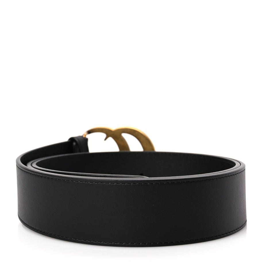 Gucci Calfskin Double G 40mm Belt 105 42 Black Image 2