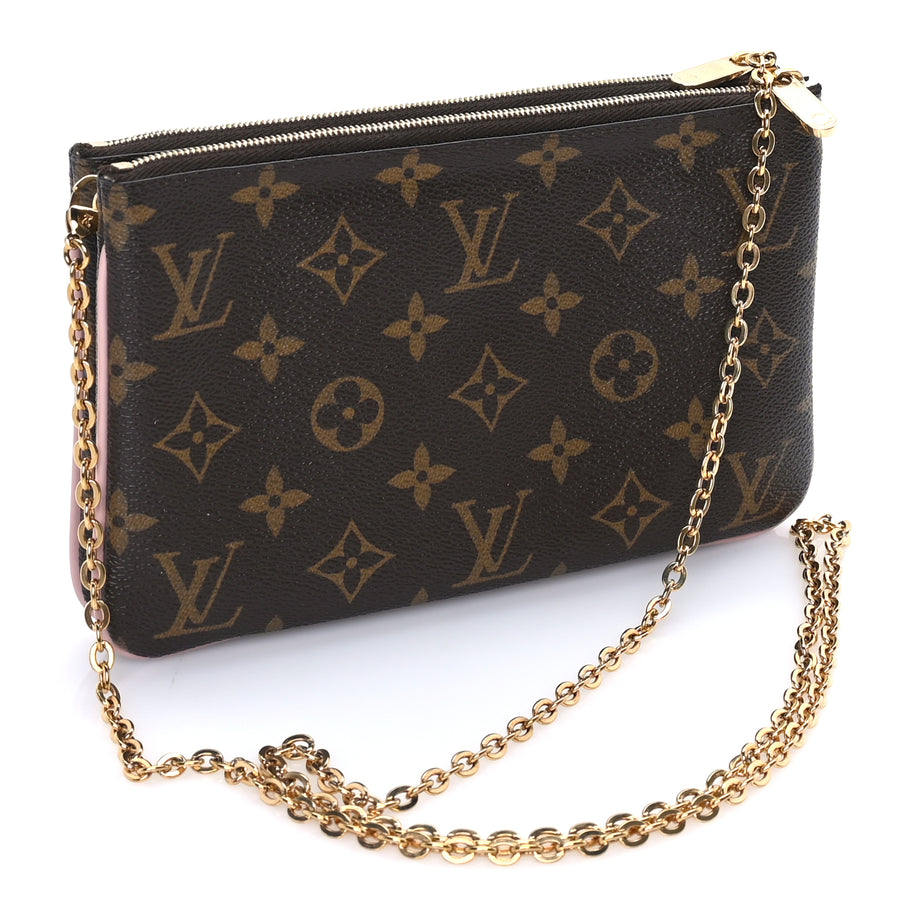 Louis Vuitton Monogram Blooming Flowers Double Zip Pochette Image 2