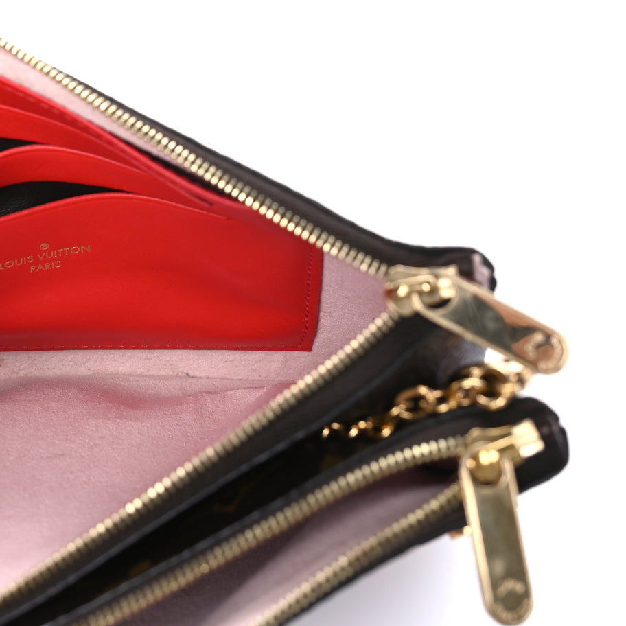 Louis Vuitton Monogram Blooming Flowers Double Zip Pochette Image 5