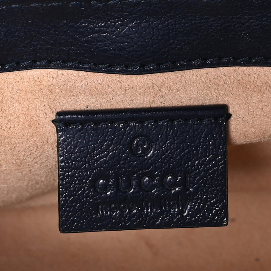Gucci Monogram Multicolor Matelasse Diagonal Super Mini GG Marmont Shoulder Bag Green Blue Image 5