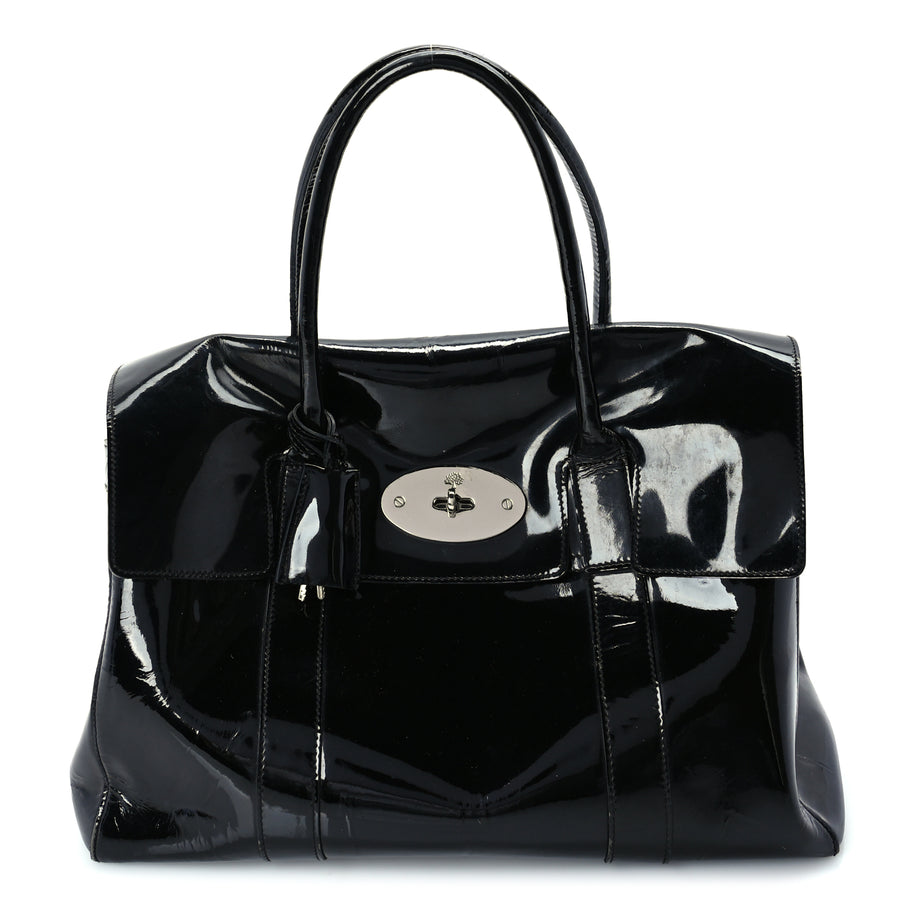 Mulberry Patent Bayswater  Black Image 1