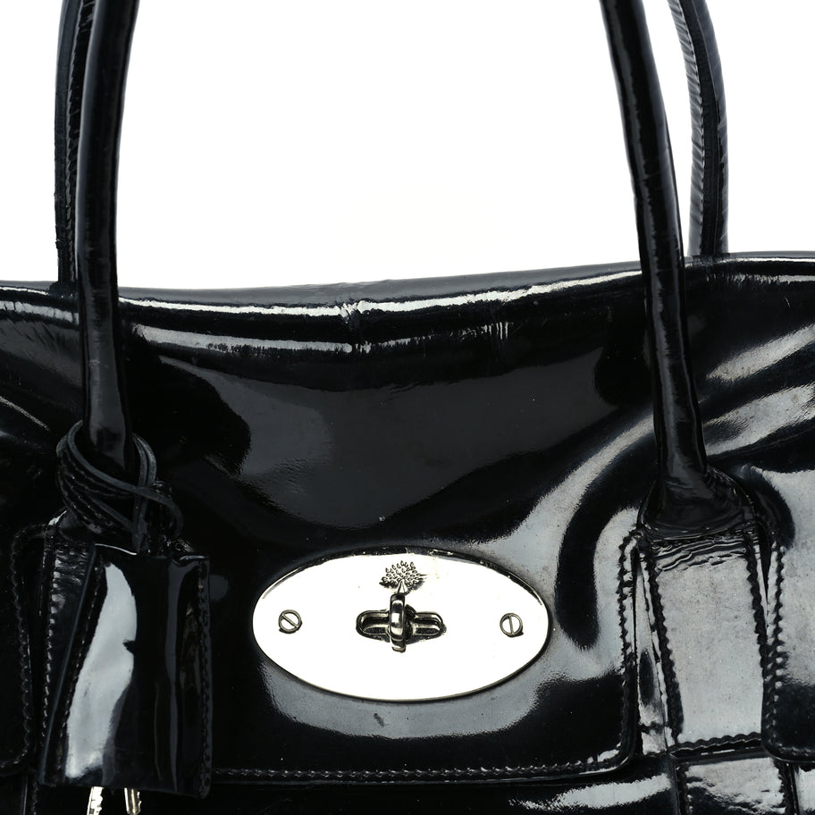 Mulberry Patent Bayswater  Black Image 6