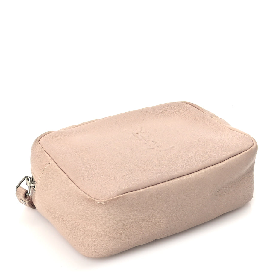 Saint Laurent Lambskin Monogram Lou Camera Belt Bag  Marble Pink Image 3