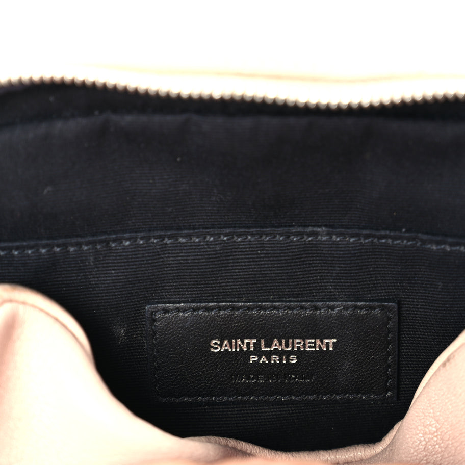 Saint Laurent Lambskin Monogram Lou Camera Belt Bag  Marble Pink Image 5