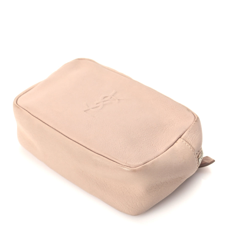 Saint Laurent Lambskin Monogram Lou Camera Belt Bag  Marble Pink Image 8