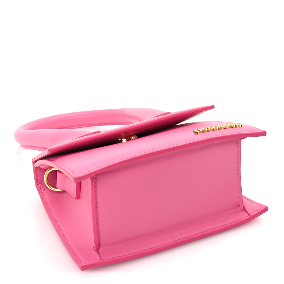 Jacquemus Smooth Calfskin Le Chiquito Moyen  Dark Pink Image 3