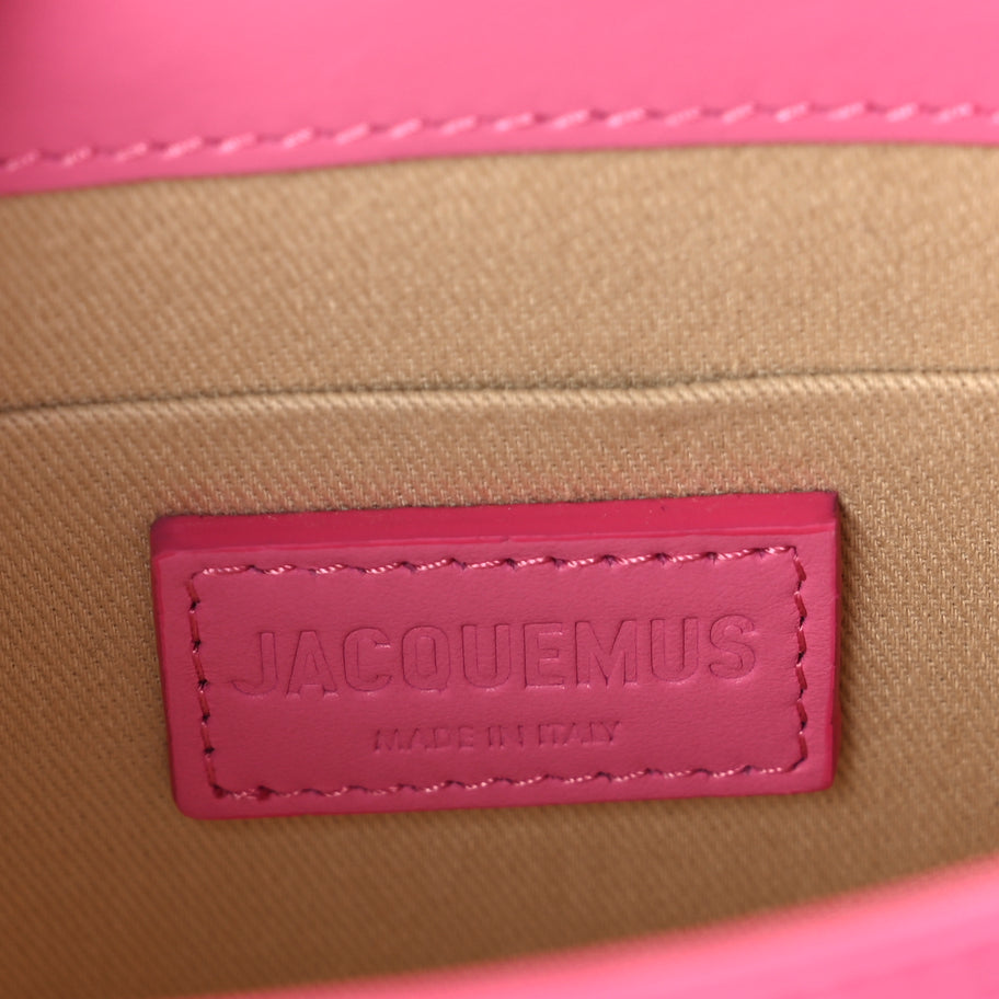 Jacquemus Smooth Calfskin Le Chiquito Moyen  Dark Pink Image 5