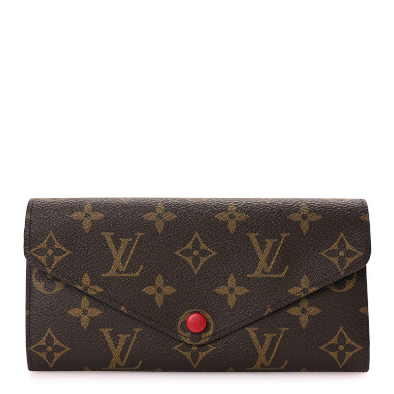  Louis Vuitton Monogram Josephine Wallet Red