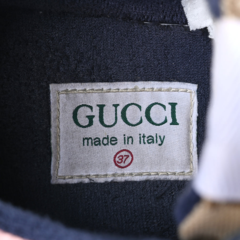 Gucci GG Supreme Monogram Mix Monogram Womens Rhyton Sneakers London Blue Beige Pale Pink Image 6