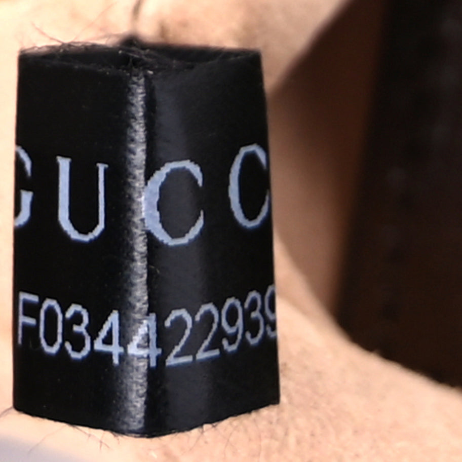 Gucci GG Supreme Monogram Azalea Calfskin Web Mini Jackie 1961 Hobo  Beige Ebony Brown Sugar Image 6