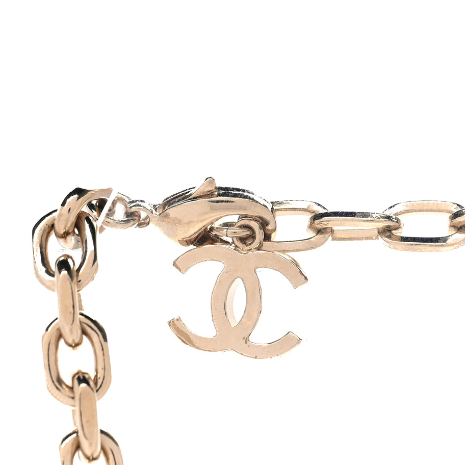 Chanel Metal CC Chain Link Necklace  Gold Image 3