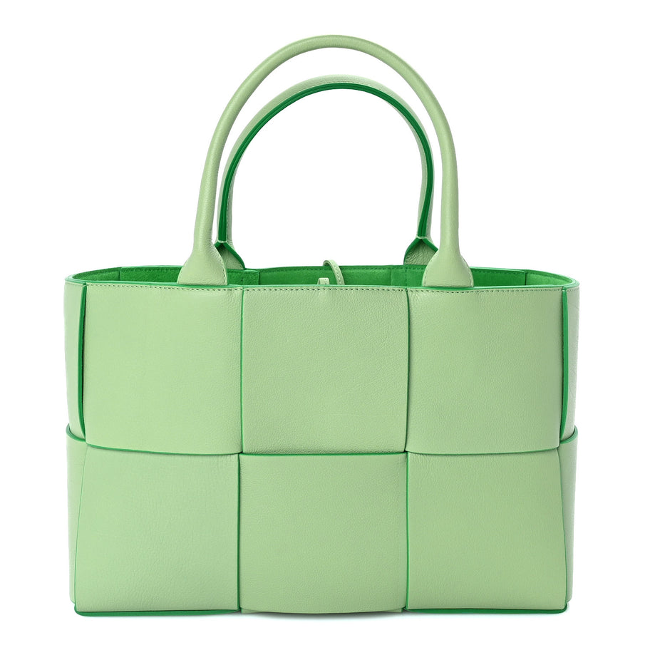 Bottega Veneta Nappa Maxi Intrecciato Medium Arco Tote  Pistachio Parakeet Image 1