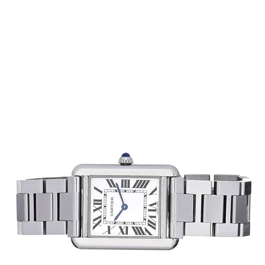 Cartier Stainless Steel 24mm Tank Solo Quartz Watch Image 2