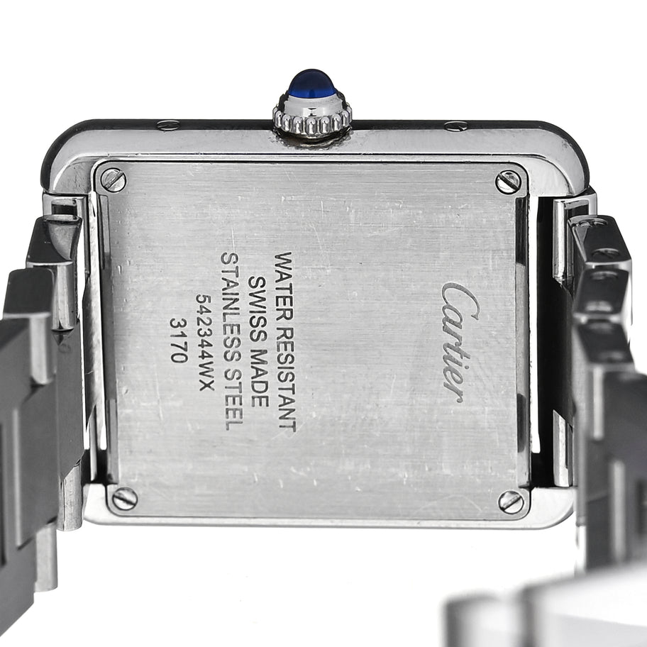 Cartier Stainless Steel 24mm Tank Solo Quartz Watch Image 4