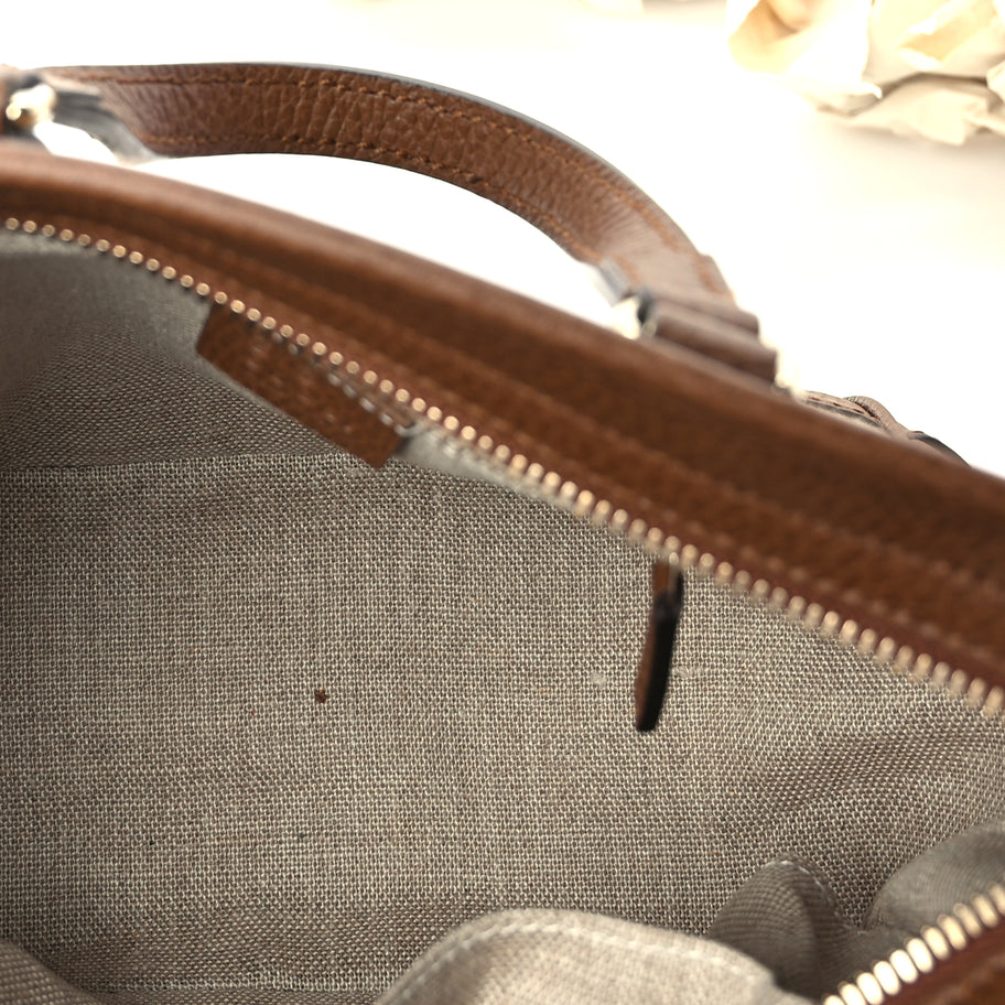 Gucci Monogram Small Bree Tote Beige Tabacco Image 5