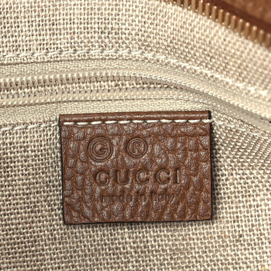 Gucci Monogram Small Bree Tote Beige Tabacco Image 6