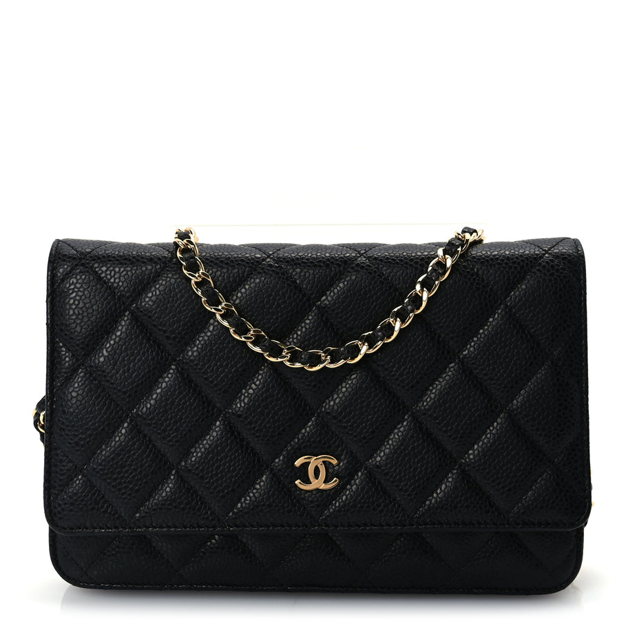 Chanel Caviar Quilted Wallet On Chain WOC Black Image 2