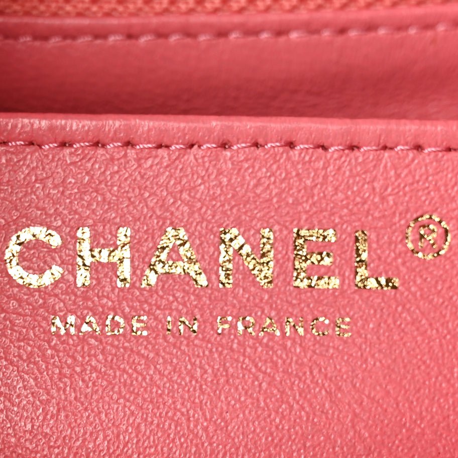Chanel Caviar Quilted Mini Rectangular Flap Dark Pink Image 6