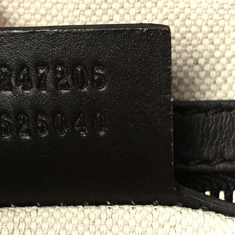 Gucci Monogram Vintage Web Medium Boston  Dark Brown Image 7