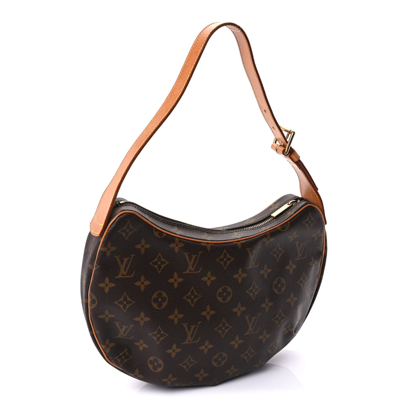  Louis Vuitton Monogram Croissant MM Brown