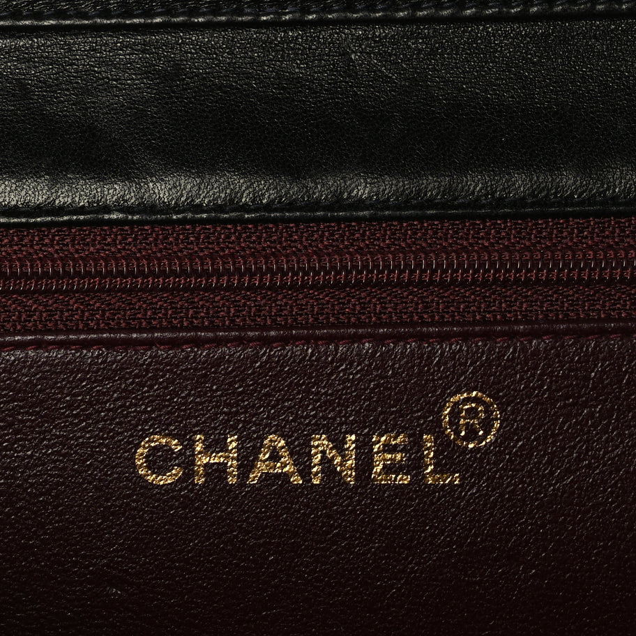 Chanel Lambskin Quilted Small Single Flap Bag Black Image 6