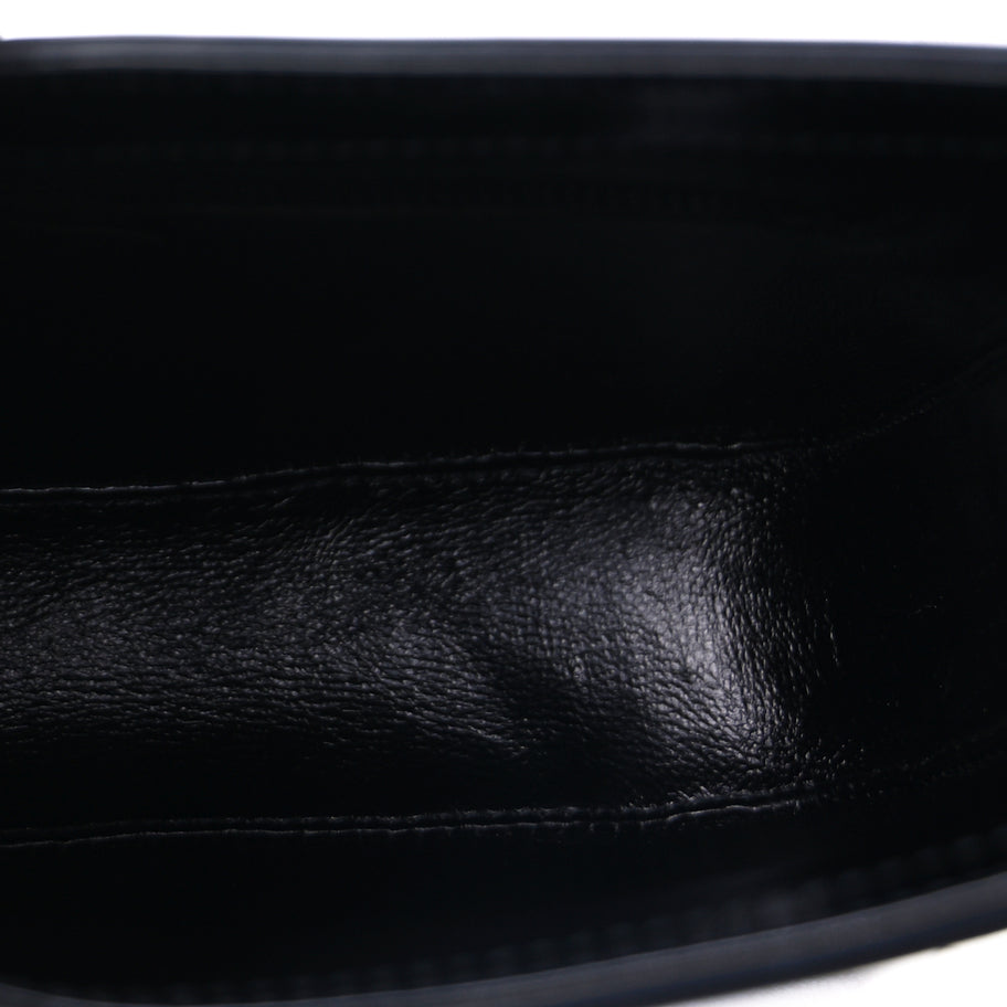 Saint Laurent Patent Le 5 A 7 Monochrome Hobo  Black Image 6