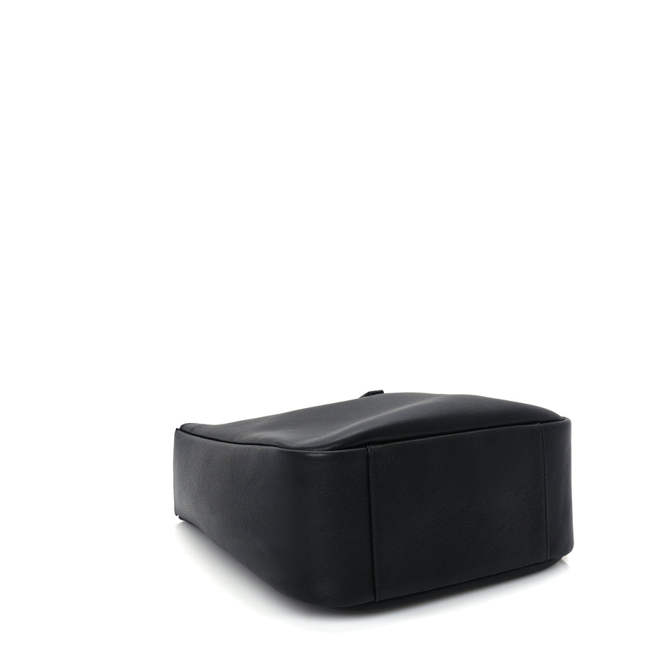 Saint Laurent Smooth Calfskin Small Le 5 A 7 Soft Hobo  Black Image 8