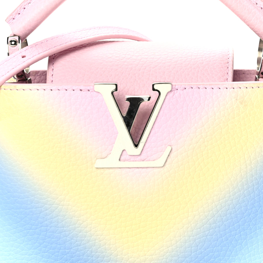 Louis Vuitton Taurillon Mini Degrade Rainbow V Capucines Image 7
