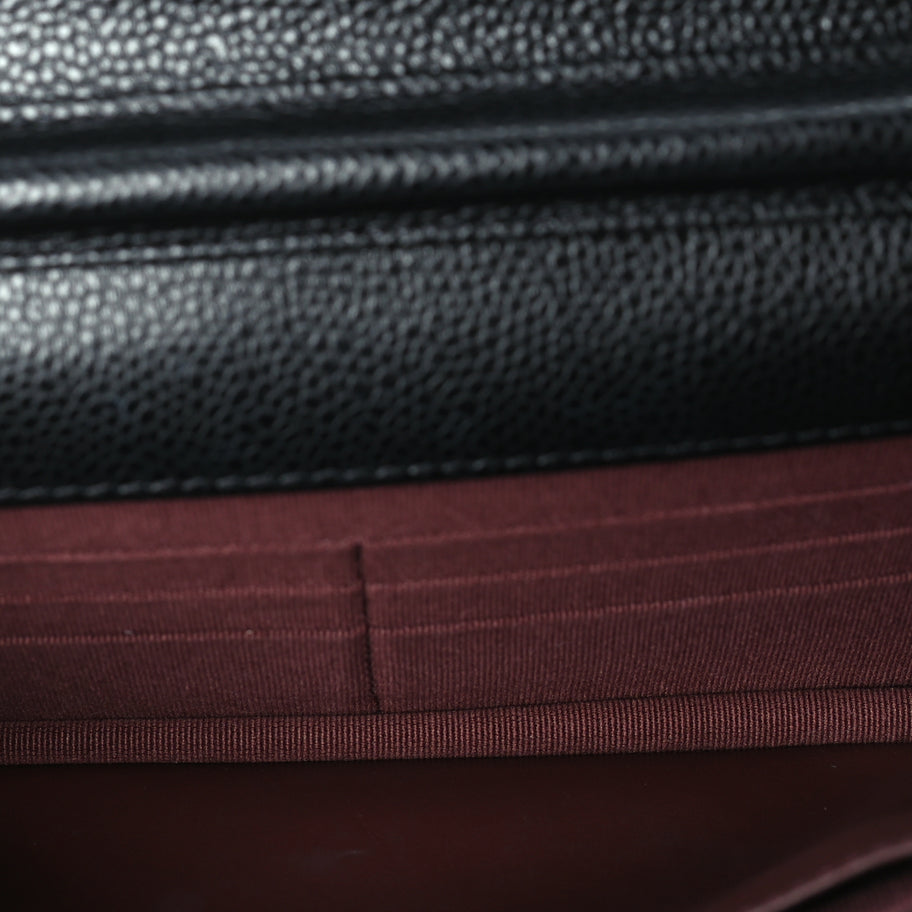 Chanel Caviar Quilted Wallet On Chain WOC  Black Image 4