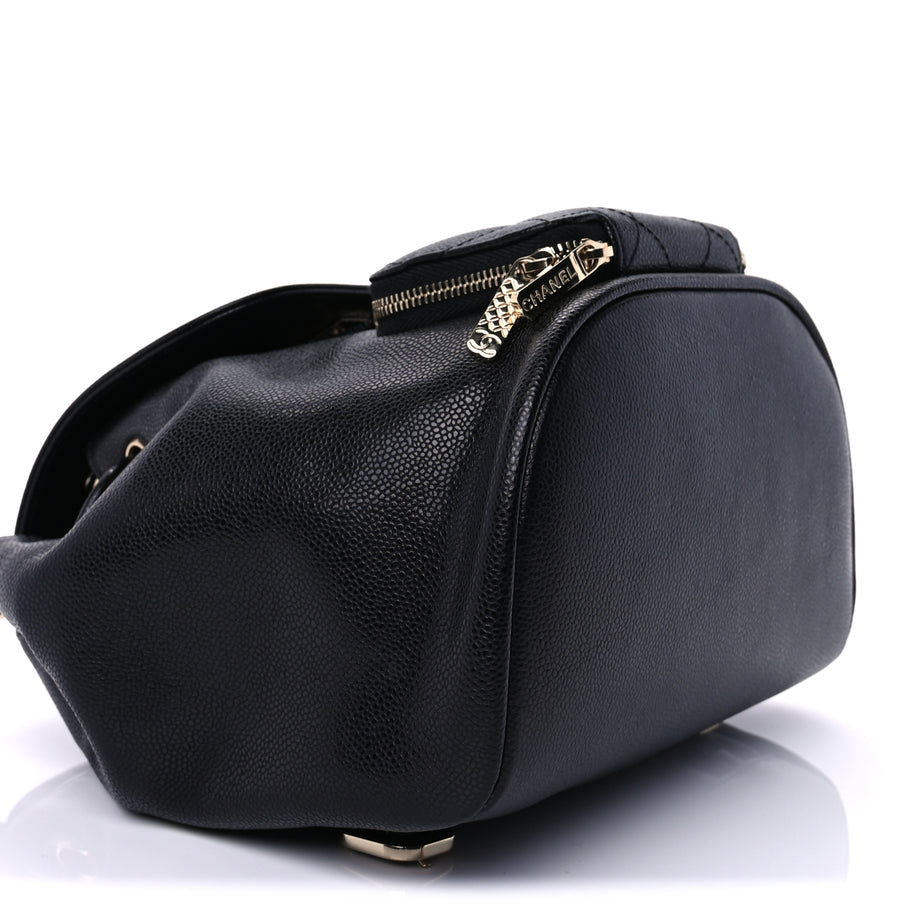 chanel mini backpack caviar Chanel Caviar Quilted Mini Business Affinity Backpack Black