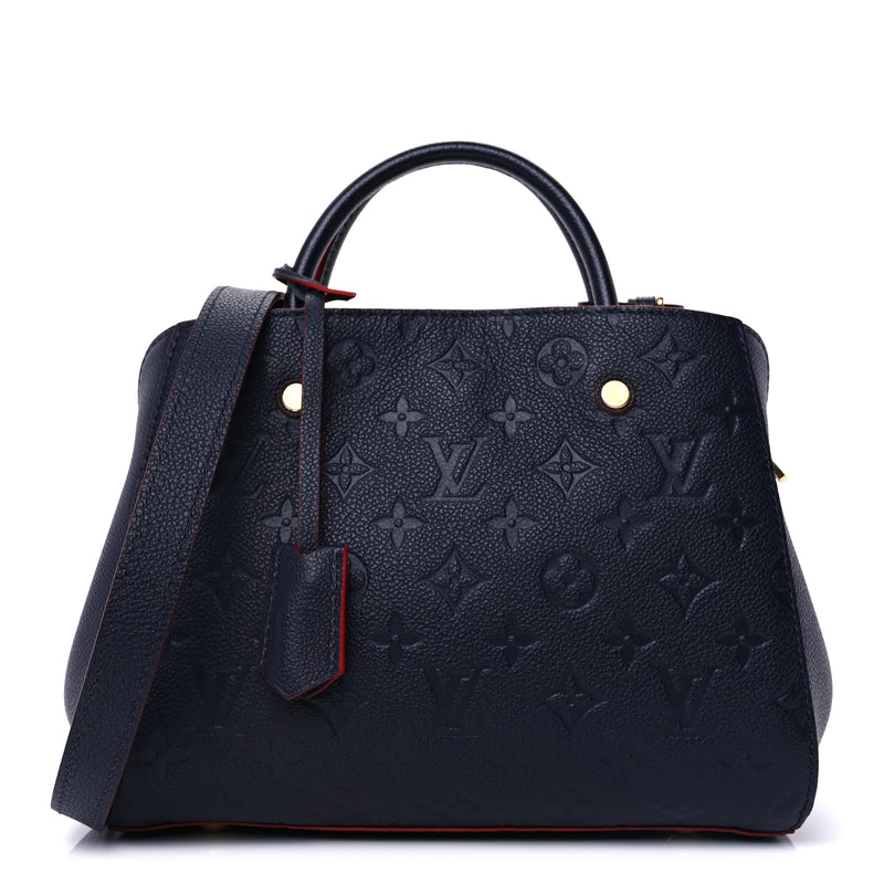  Louis Vuitton Empreinte Montaigne BB Marine Rouge