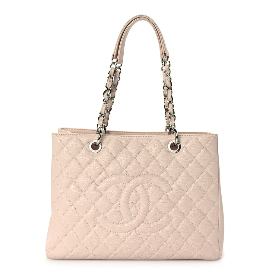 Chanel Caviar Quilted Grand Shopping Tote GST Light Pink Image 2