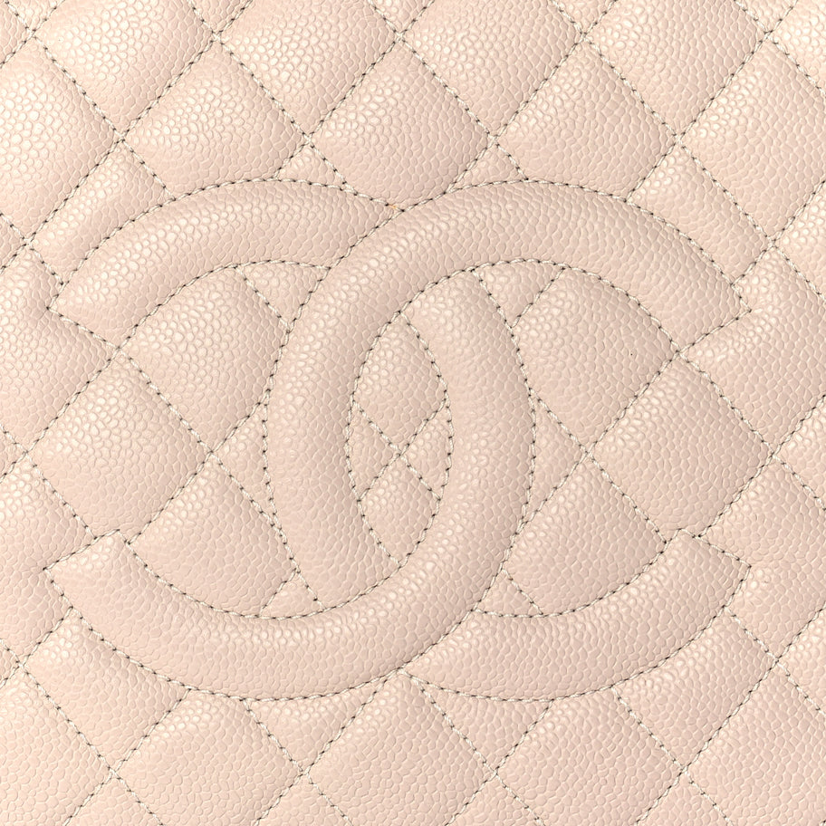 Chanel Caviar Quilted Grand Shopping Tote GST Light Pink Image 8