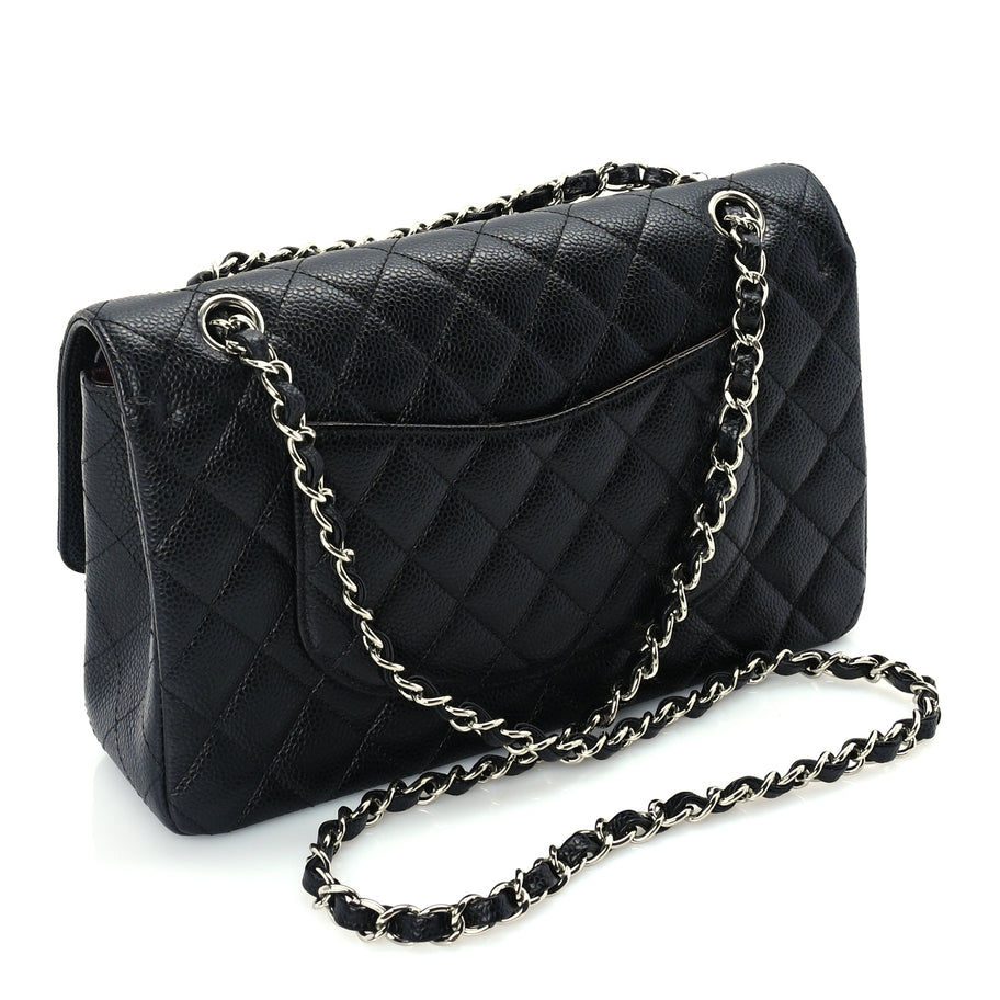 Chanel Caviar Quilted Medium Double Flap Black Image 2