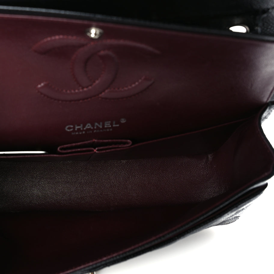 Chanel Caviar Quilted Medium Double Flap Black Image 4