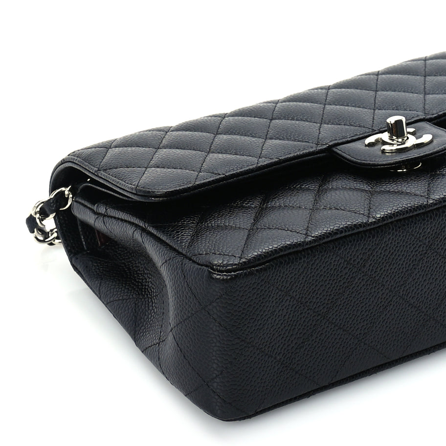 Chanel Caviar Quilted Medium Double Flap Black Image 8