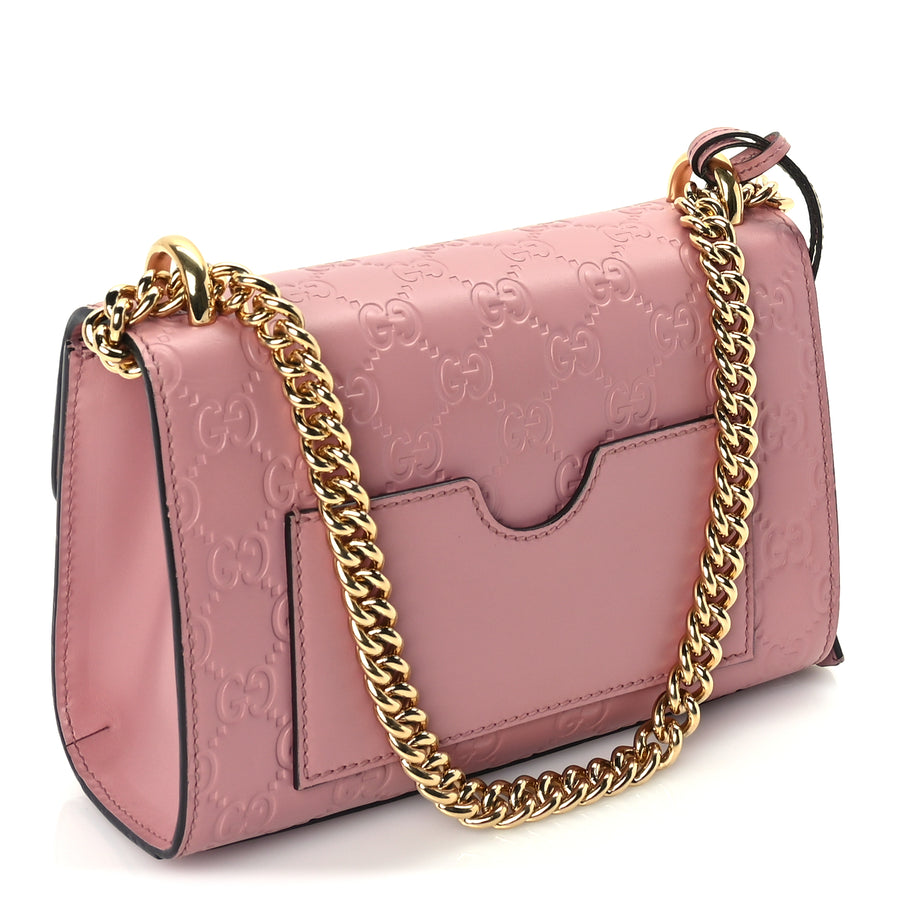 Gucci Guccissima Small Padlock Shoulder Bag  Rose Baby Candy Image 2