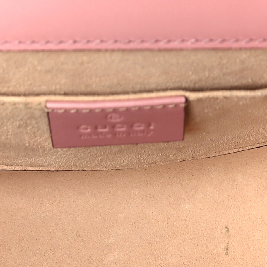Gucci Guccissima Small Padlock Shoulder Bag  Rose Baby Candy Image 4