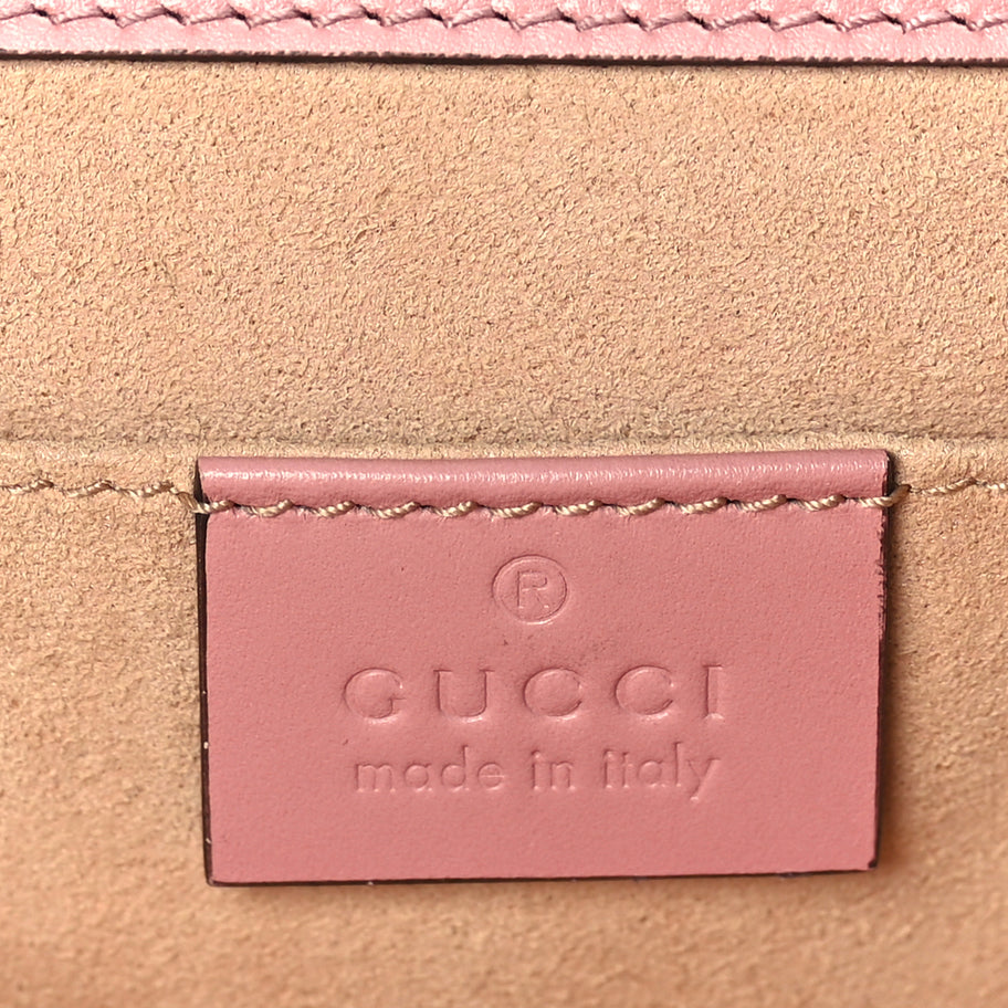 Gucci Guccissima Small Padlock Shoulder Bag  Rose Baby Candy Image 5