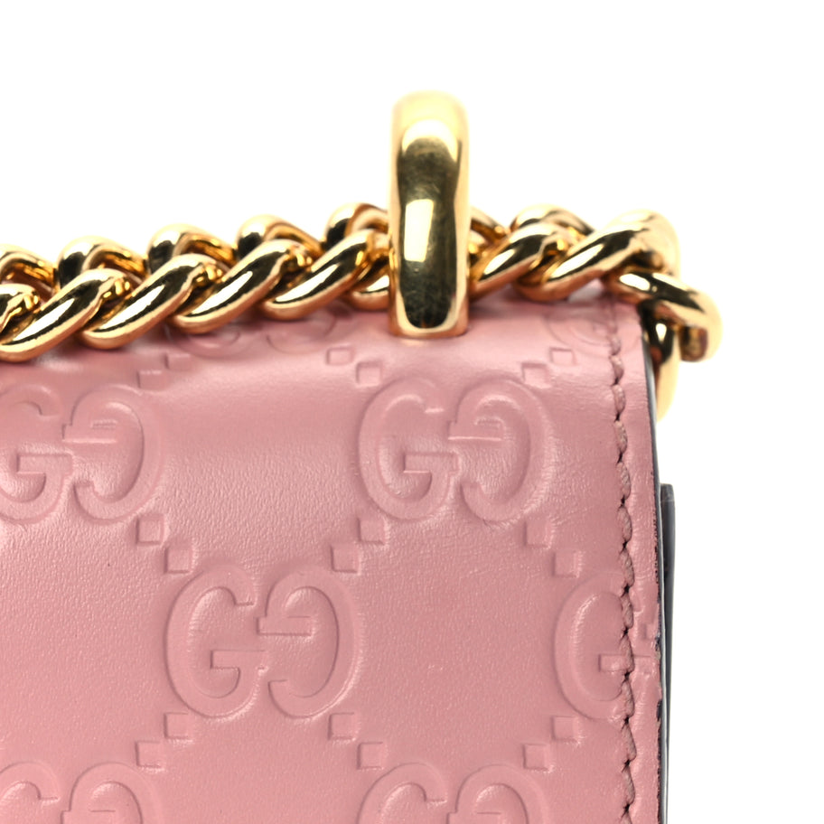 Gucci Guccissima Small Padlock Shoulder Bag  Rose Baby Candy Image 6