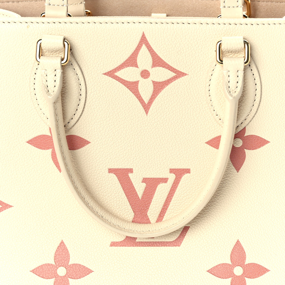 Louis Vuitton Empreinte Monogram Giant Onthego MM Creme Rose Trianon Image 6