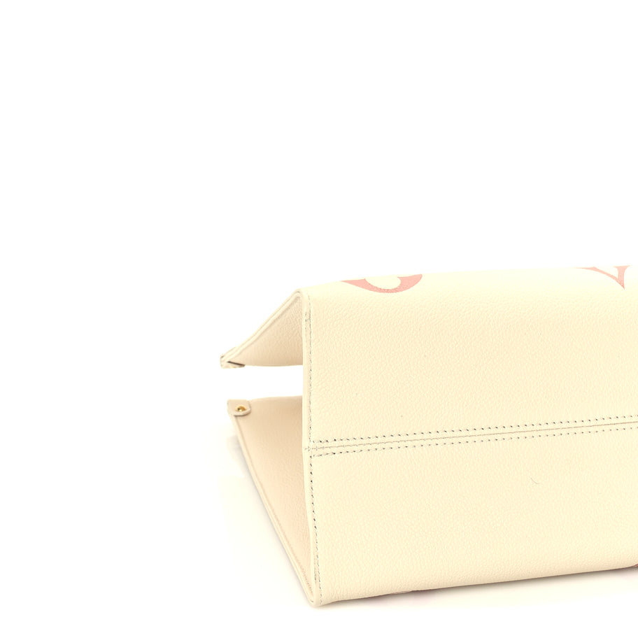 Louis Vuitton Empreinte Monogram Giant Onthego MM Creme Rose Trianon Image 7