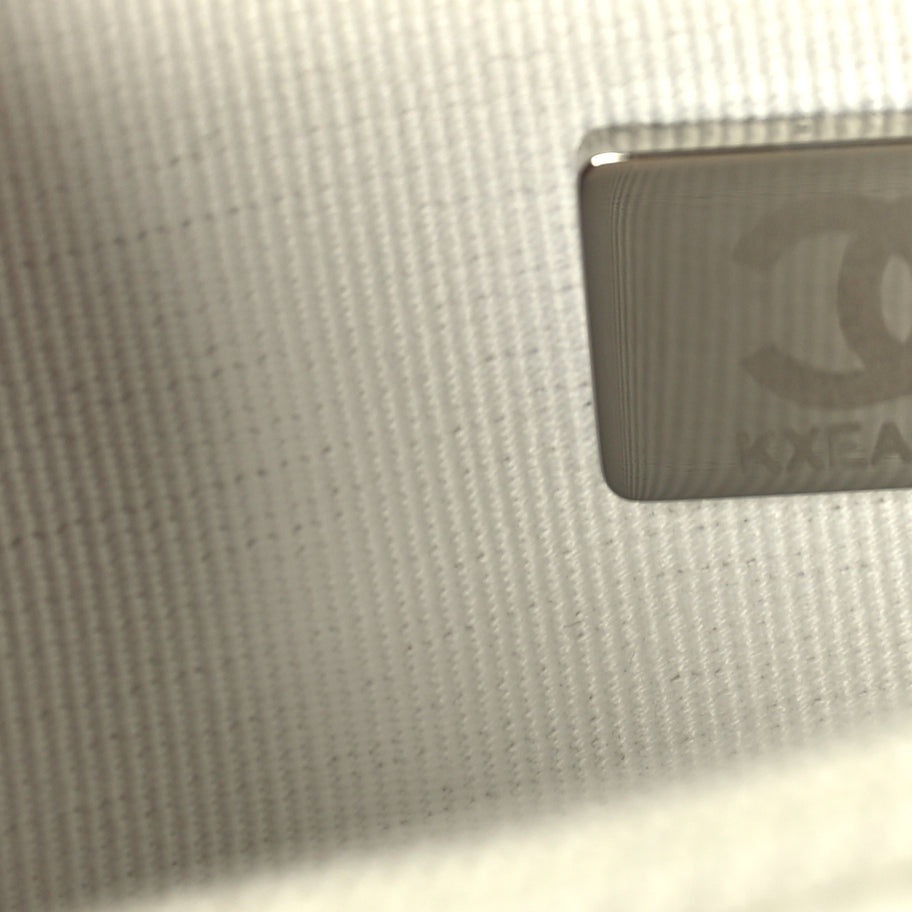 Chanel Caviar Quilted Boy Wallet On Chain WOC White Image 6