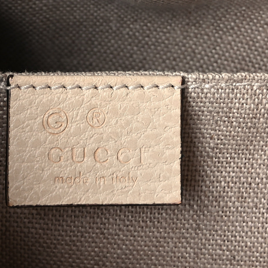 Gucci Monogram Dollar Calfskin Mini Bree Messenger Bag  Beige Ebony Avoire Image 5